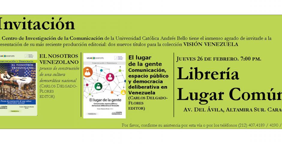 Dos nuevos libros de Visión Venezuela