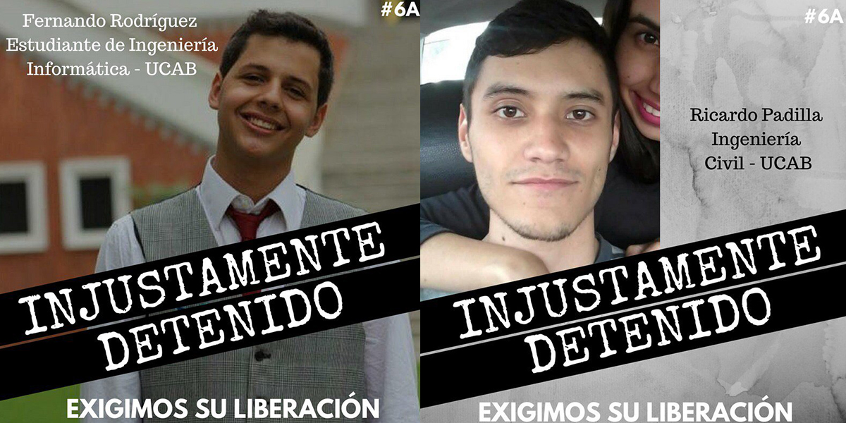 Dos ucabistas fueron detenidos en protestas del 06 de abril