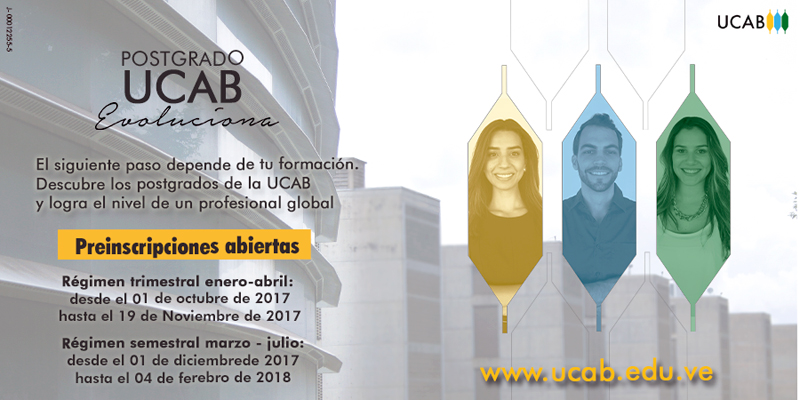 Abiertas Las Inscripciones Para Los Postgrados De La UCAB | Elucabista.com