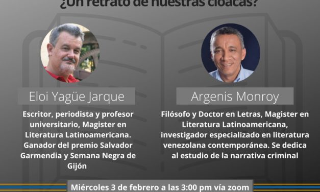 Novela negra contemporánea de Venezuela. ¿Un retrato de nuestras cloacas?