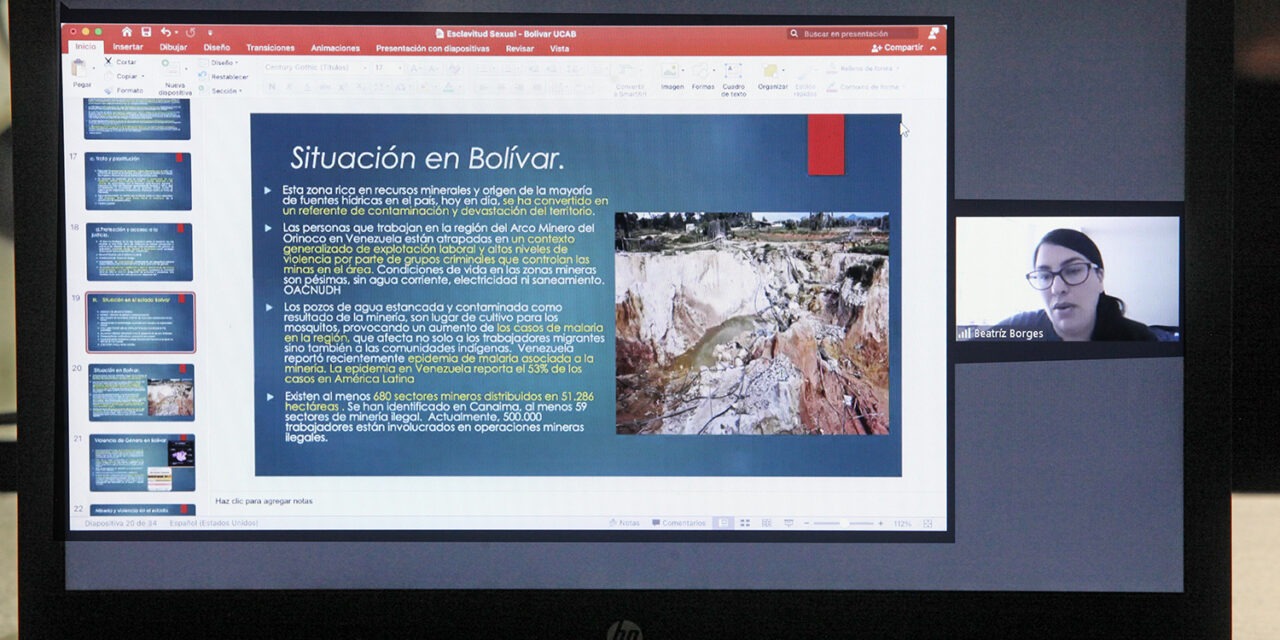La UCAB presentó a la sociedad civil investigación sobre esclavitud moderna y mujeres en el Arco Minero