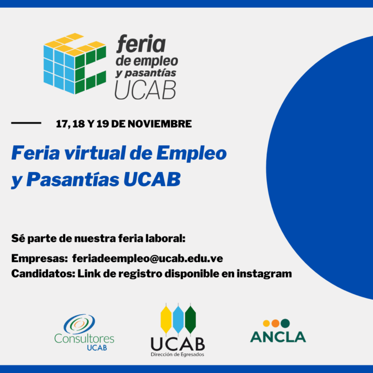 Feria virtual de Empleo y Pasantías UCAB - elucabista.com