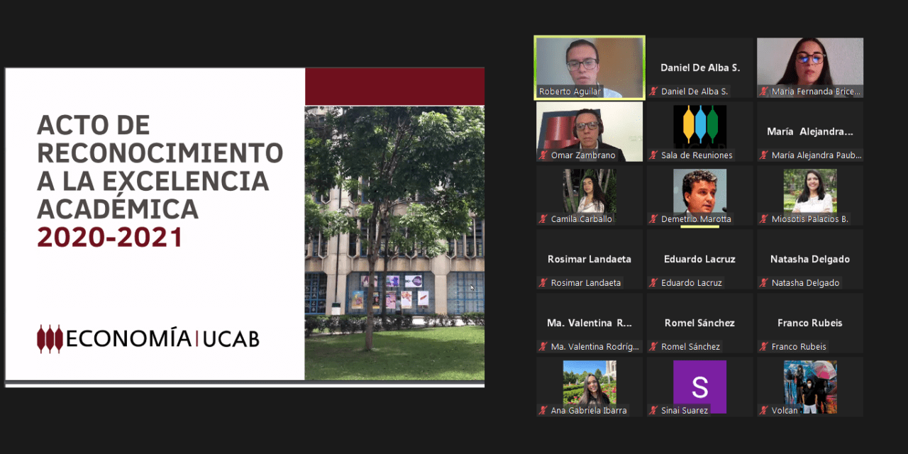 ESTUDIANTES Y PROFESORES DE ECONOMÍA FUERON RECONOCIDOS POR SU EXCELENCIA