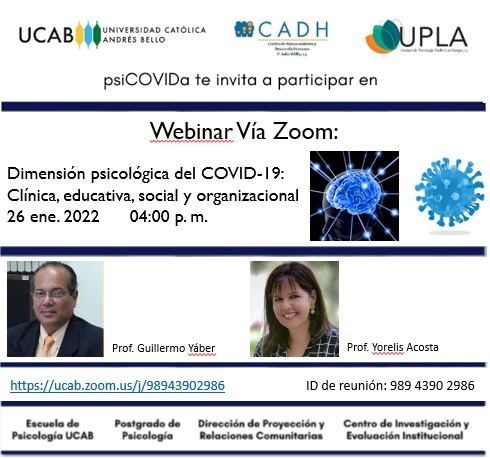 Dimensión psicológica de la COVID-19: Clínica, educativa, social y  organizacional 