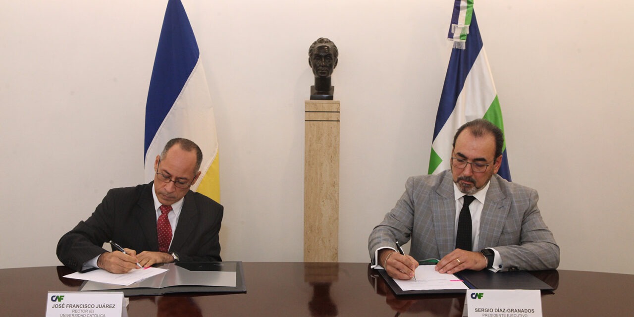 Firmado histórico convenio entre la UCAB y el Banco de Desarrollo de América Latina