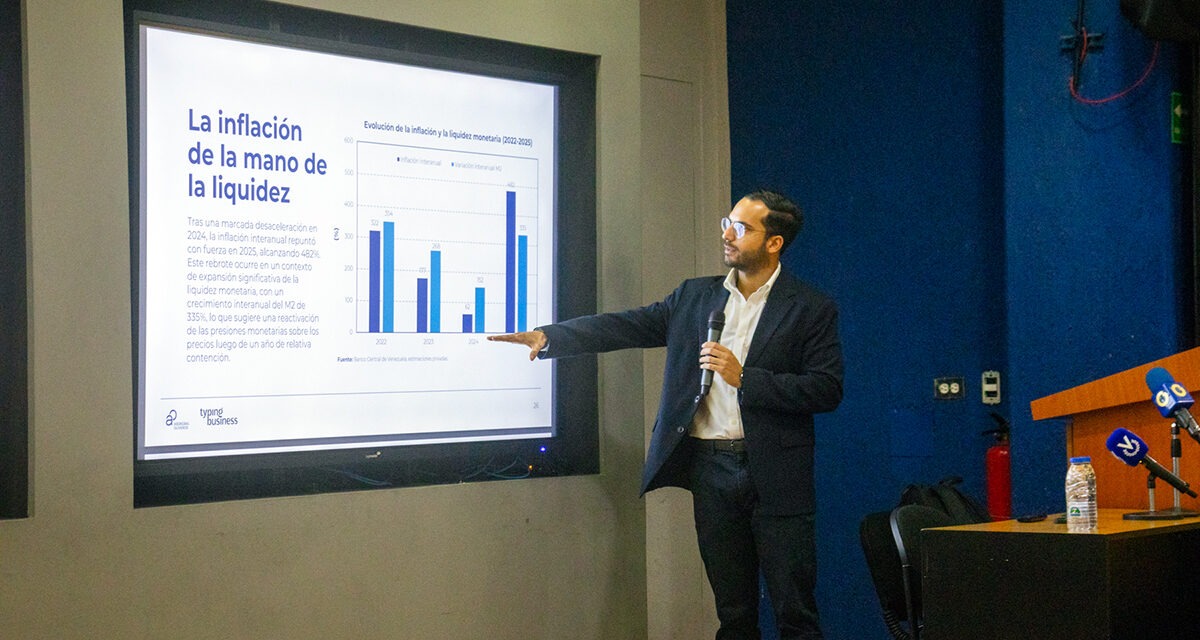 Economista Jesús Palacios proyecta inflación de 192% en bolívares y de 20% en dólares al cierre de 2026