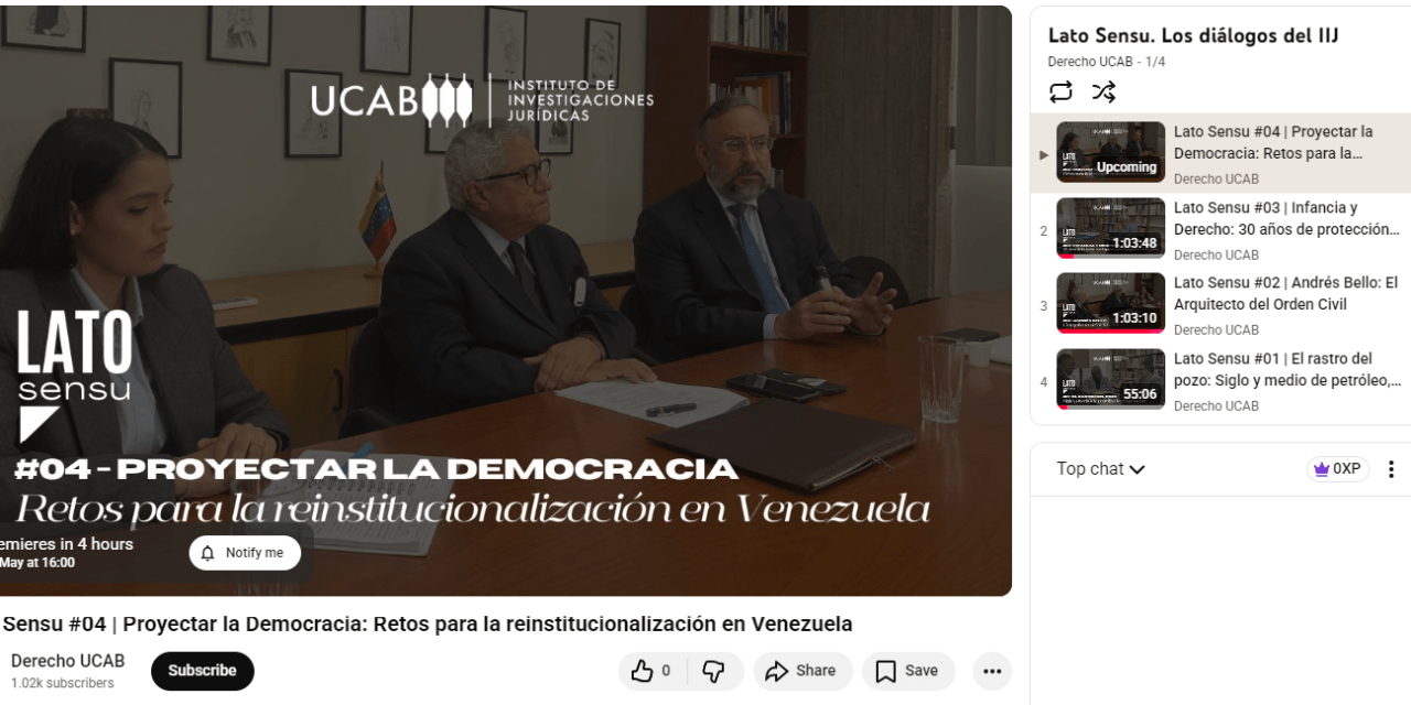 «Lato sensu»: el pódcast del IIJ UCAB que plantea diálogos más allá de lo jurídico